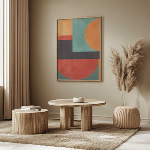 Tablou înramat „Colorful geometric composition 2” de Vitor Costa