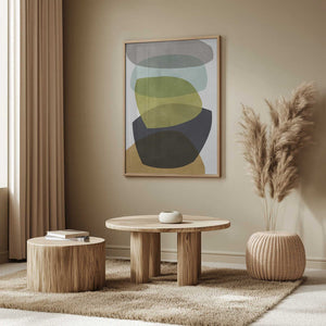 Tablou înramat „Expressive shapes 1” de Vitor Costa