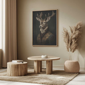 Tablou înramat „Stag Portrait” de Andreas Magnusson
