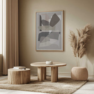 Tablou înramat „Neutral Shapes 3” de cartissi