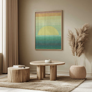 Tablou înramat „Stylized Sunset” de Vitor Costa