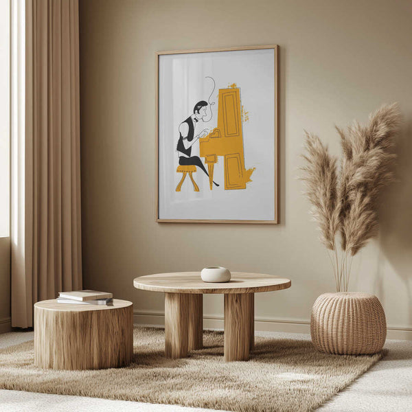 Tablou înramat „New Orleans Pianist” de Nicholas