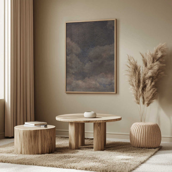 Tablou înramat „Sign In the Sky Brown” de Pia Lilenthal