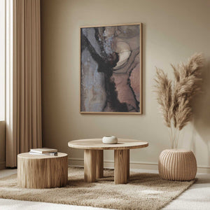 Tablou înramat „Organic Shapes with Earthy Tones” de uplusmestudio