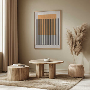 Tablou înramat „Black Vertical Stripes” de Vitor Costa