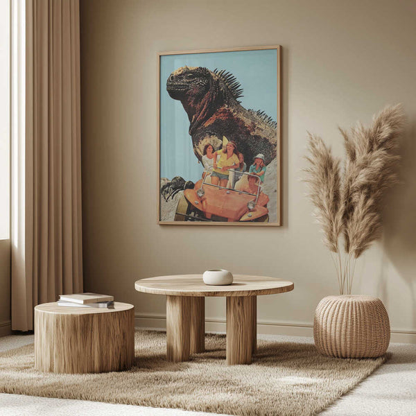 Tablou înramat „Iguana Beach Weekend” de Mikhail Siskoff