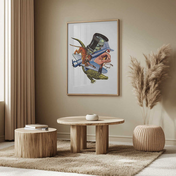 Tablou înramat „Adventures In Zoology” de Mikhail Siskoff