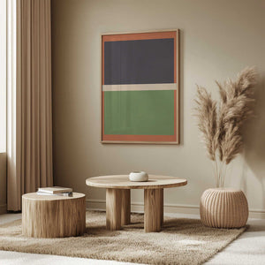 Tablou înramat „Bold Geometric Blocks” de Vitor Costa