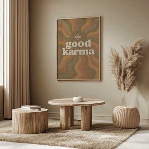 Tablou înramat „Karma Waves” de Treechild