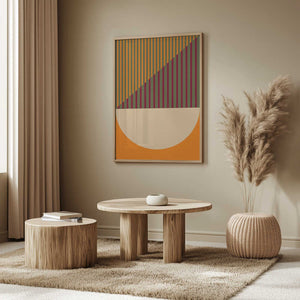 Tablou înramat „Geometric Spring Summer” de Nilesh Kulkarni