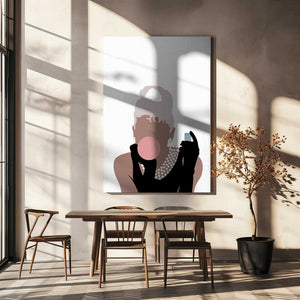 Tablou canvas „Bubblegum Girl” de Pictufy Studio II