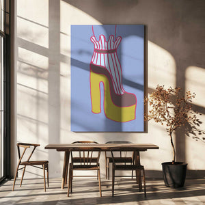 Tablou canvas „Yellow Heel 01” de Pictufy Studio