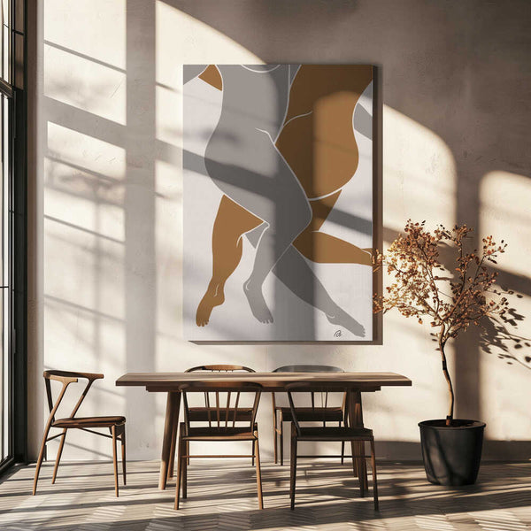 Tablou canvas „Lovers Beige” de Pictufy Studio II