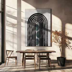 Tablou canvas „arch_capsule_001_green” de Pictufy Studio II