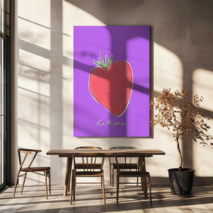 Tablou canvas „Stylized Strawberry Delight” de uplusmestudio