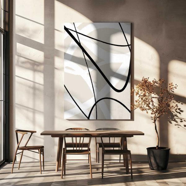 Tablou canvas „Fluid Line Dance” de uplusmestudio