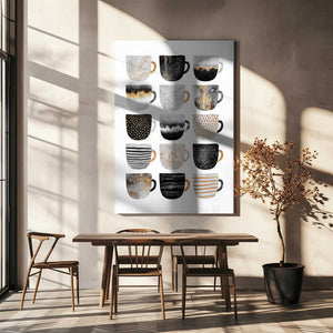 Tablou canvas „Pretty Coffee Cups” de Elisabeth Fredriksson