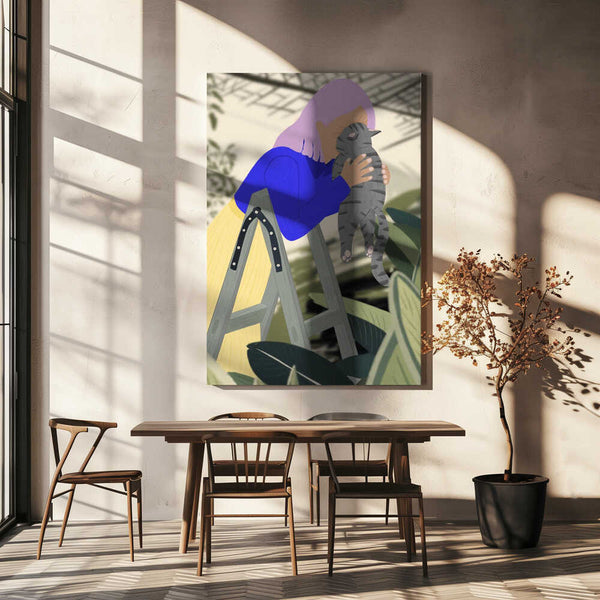 Tablou canvas „Hi Kitty, I love you!” de Jota de jai