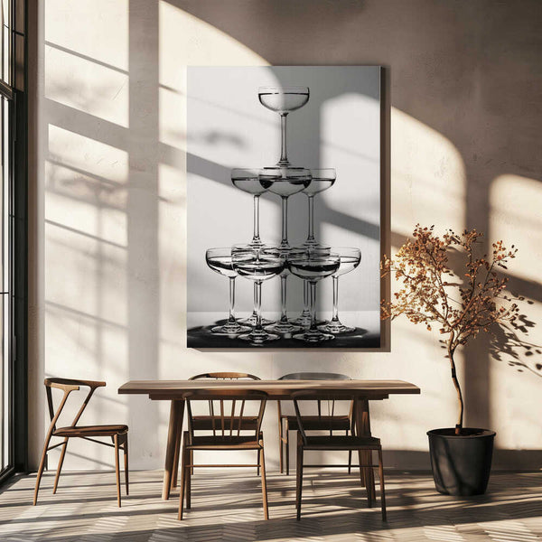 Tablou canvas „Champagne tower_6” de Pictufy Studio III