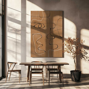 Tablou canvas „Whimsical Lines” de THE MIUUS STUDIO