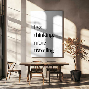 Tablou canvas „Less Thinking” de Pictufy Studio II