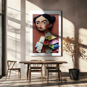 Tablou canvas „Paper Portrait Blossom” de Treechild