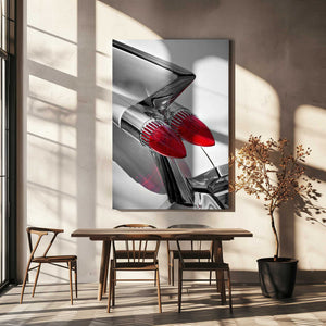 Tablou canvas „American classic car Sedan Deville 1959 tail fin abstract” de Beate Gube