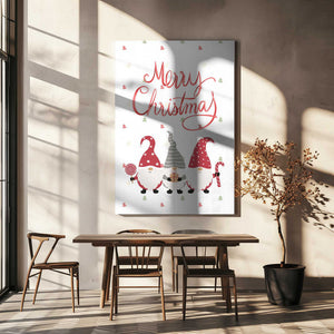 Tablou canvas „Merry Christmas Gnomes” de Kristina N. - SoulArt Shop