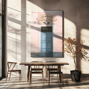 Tablou canvas „Pastel Trastevere - Rome Italy travel photography” de Raisa Zwart