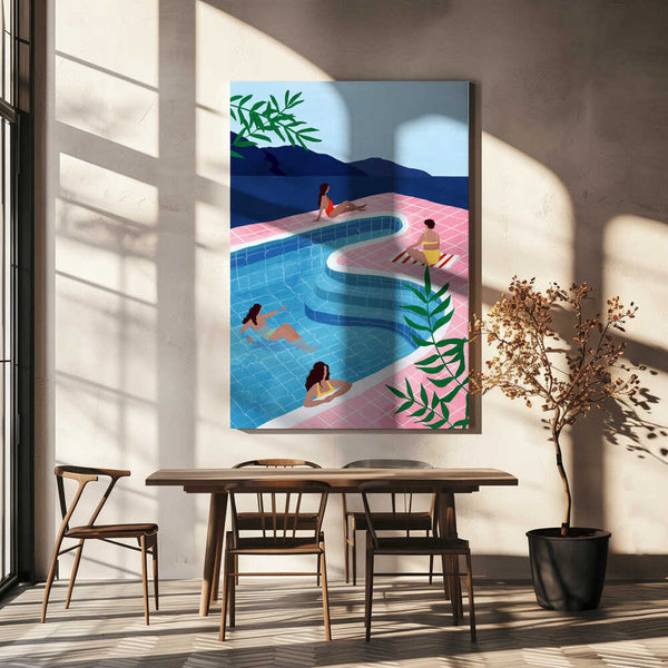 Tablou canvas „Pool Ladies” de Maja Tomljanovic
