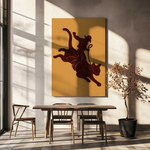 Tablou canvas „RODEO CAT” de Adam Lawless