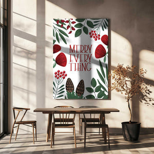Tablou canvas „Merry everything” de Rosana Laiz Blursbyai