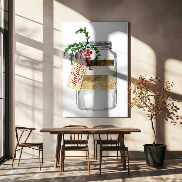 Tablou canvas „Holiday cookies in a jar” de Rosana Laiz Blursbyai
