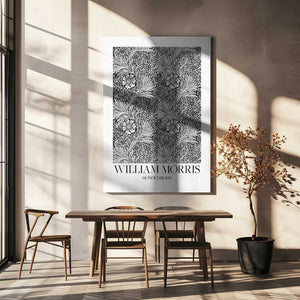 Tablou canvas „Marigold Monochrome” de William Morris