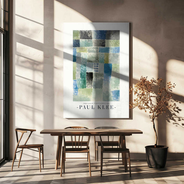 Tablou canvas „First House in a Settlement 1926” de Paul Klee