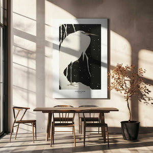 Tablou canvas „Heron In The Snow” de Ohara Koson