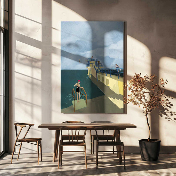 Tablou canvas „Blackrock, Salthill, Galway Ireland Art Print” de Charlotte Trudgett