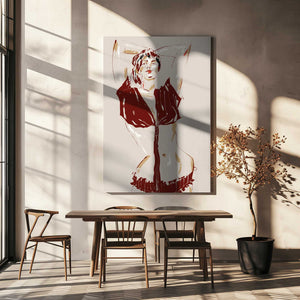 Tablou canvas „Portrait Of A Model Beige” de Francesco Gulina