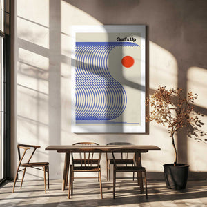 Tablou canvas „Surf's Up Biscuit Blue” de Frances Collett