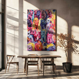 Tablou canvas „Ponies” de Pauline Wegman | Key and Sea Creative