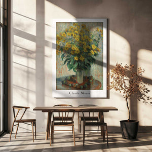 Tablou canvas „Jerusalem Artichoke Flowers” de Claude Monet