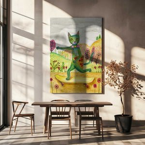 Tablou canvas „Pizza Cat” de Sharyn Bursic
