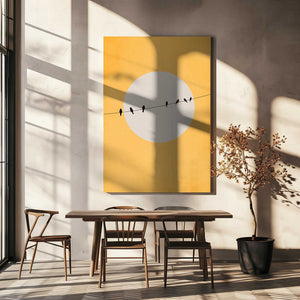 Tablou canvas „Chirping and Chilling” de Kubistika
