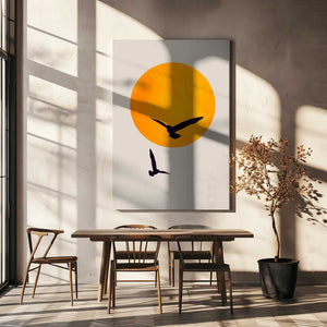 Tablou canvas „Birds In the Sky” de Kubistika