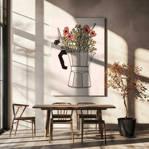 Tablou canvas „Moka Flowers” de Florent Bodart