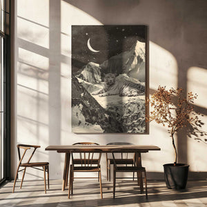 Tablou canvas „Giant White Tiger” de Florent Bodart