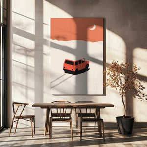 Tablou canvas „Car In Desert” de Florent Bodart