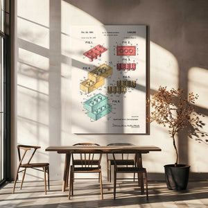 Tablou canvas „Lego Colors” de Florent Bodart