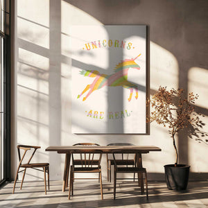 Tablou canvas „Unicorns Are Real” de Florent Bodart