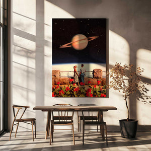 Tablou canvas „Lovers In Space” de Taudalpoi